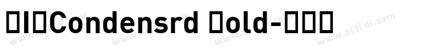 DINCondensrd Bold字体转换